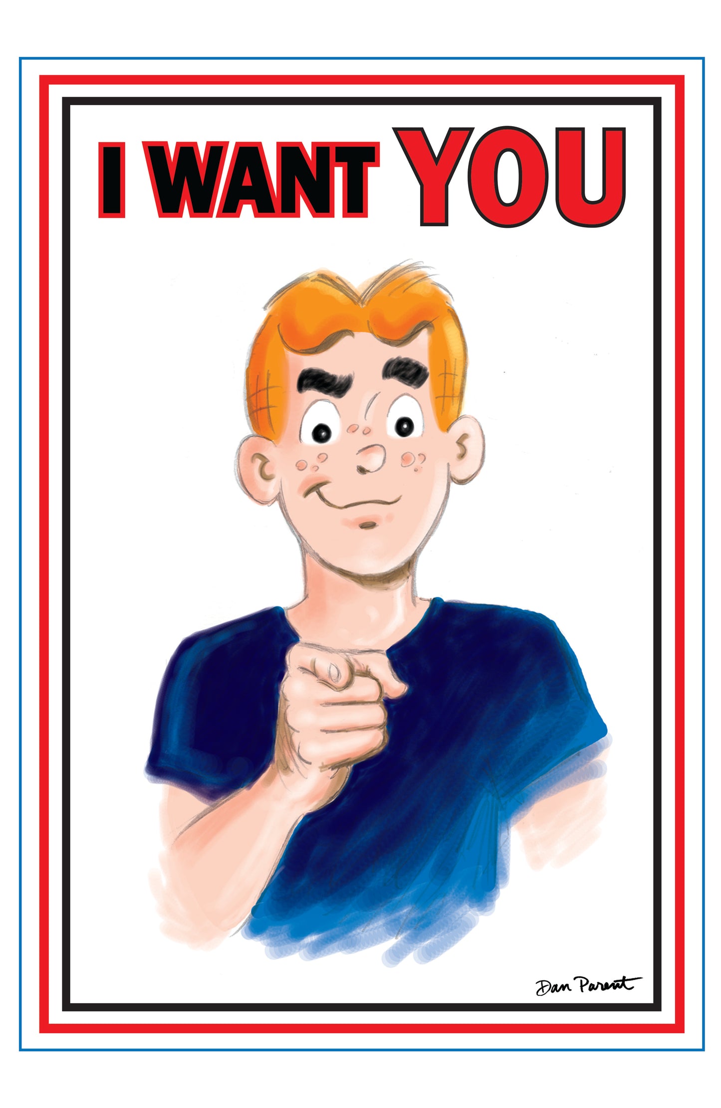 ARCHIE COMICS CELEBRATES AMERICAS 250TH (ONE SHOT) CVR F DAN PARENT UNCLE SAM POSTER FOIL FULL ART VAR