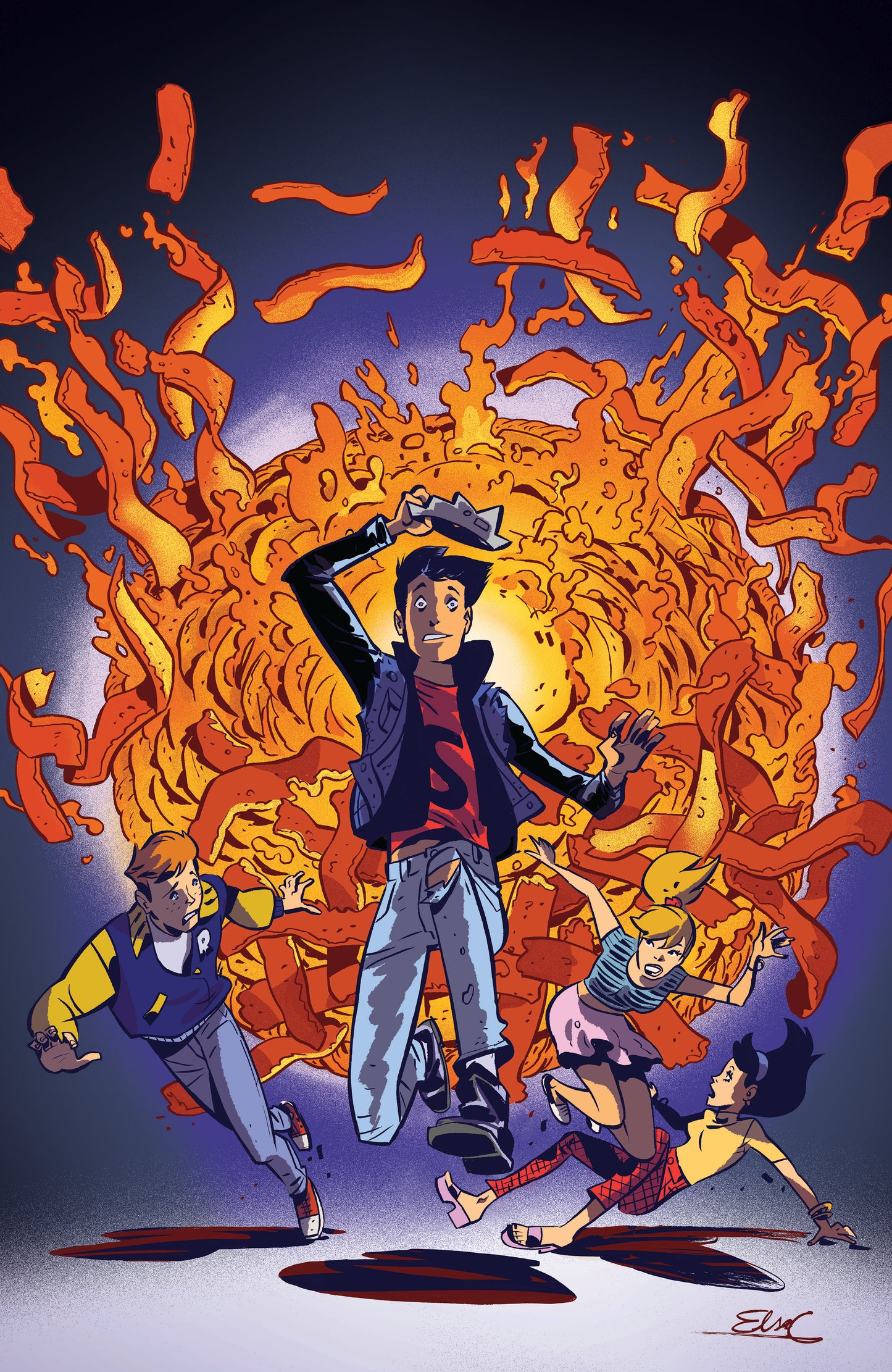 JUGHEAD PIEMAGEDDON (ONE SHOT) CVR I ELSA CHARRETIER FOIL FULL ART VAR