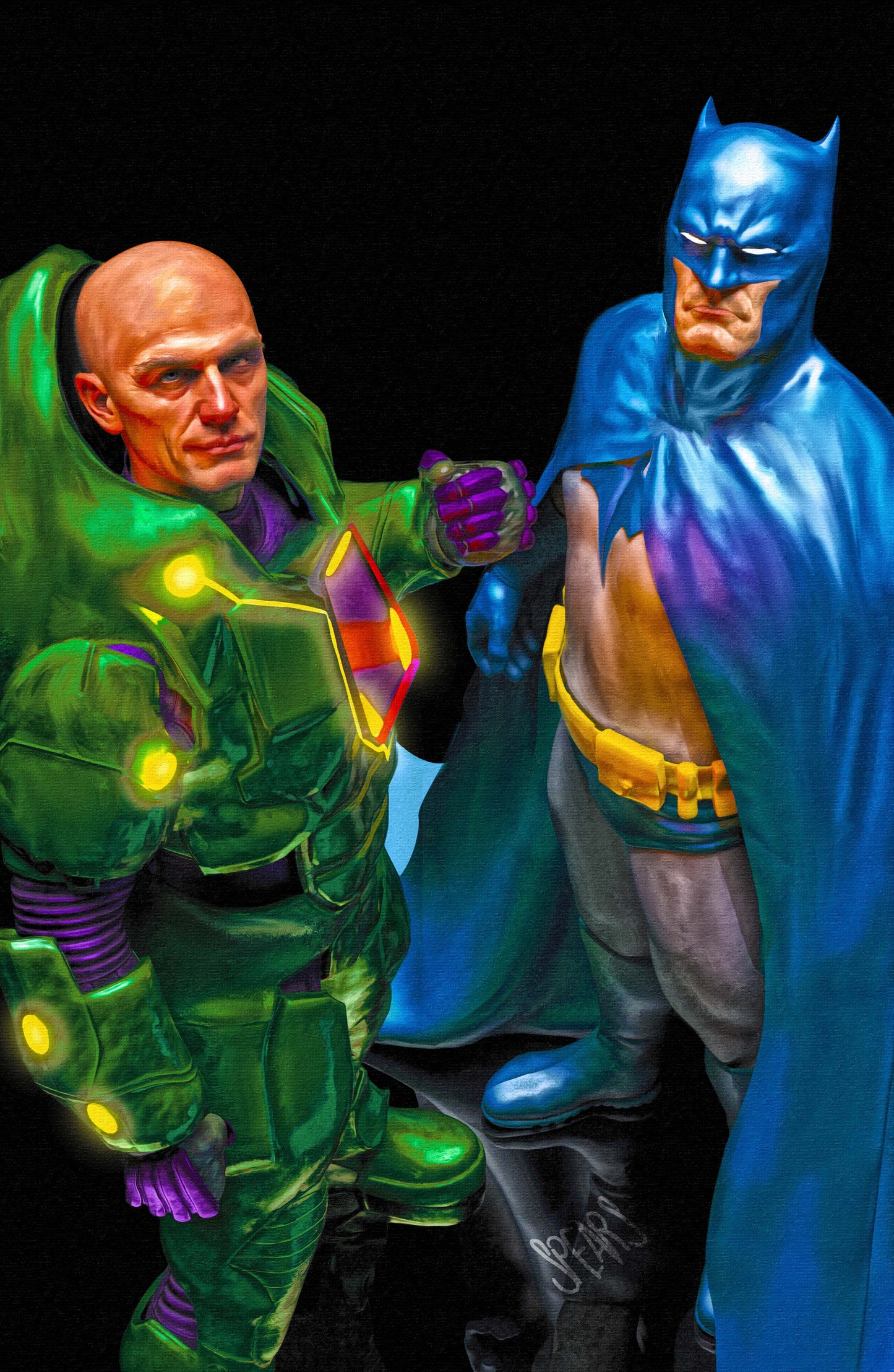 JUSTICE LEAGUE KNIGHT VISION SPECIAL #1 (ONE SHOT) CVR C MARK SPEARS CARD STOCK VAR