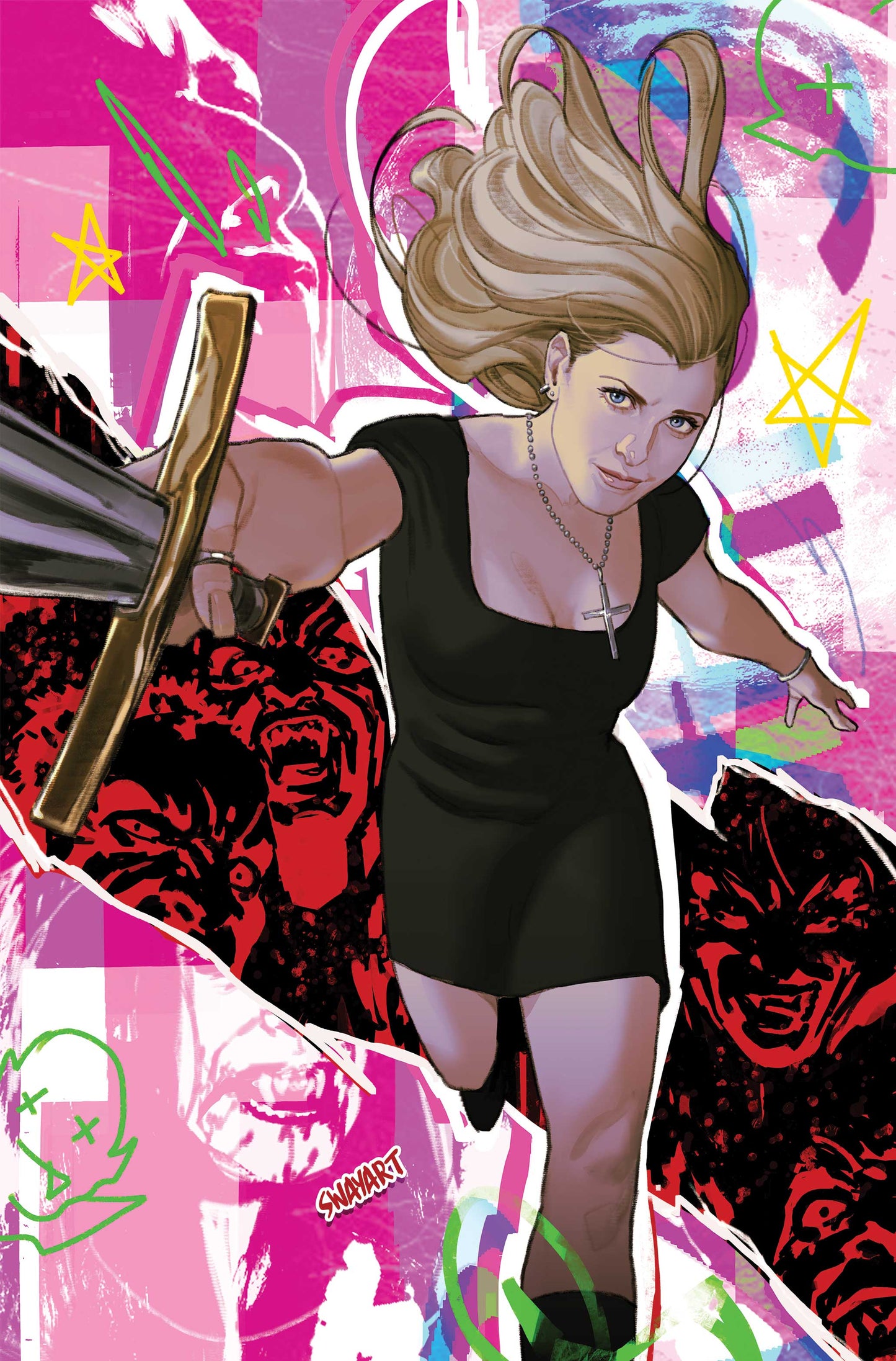 BUFFY THE VAMPIRE SLAYER #1 CVR J JOSHUA SWAY SWABY METAL PREMIUM VAR