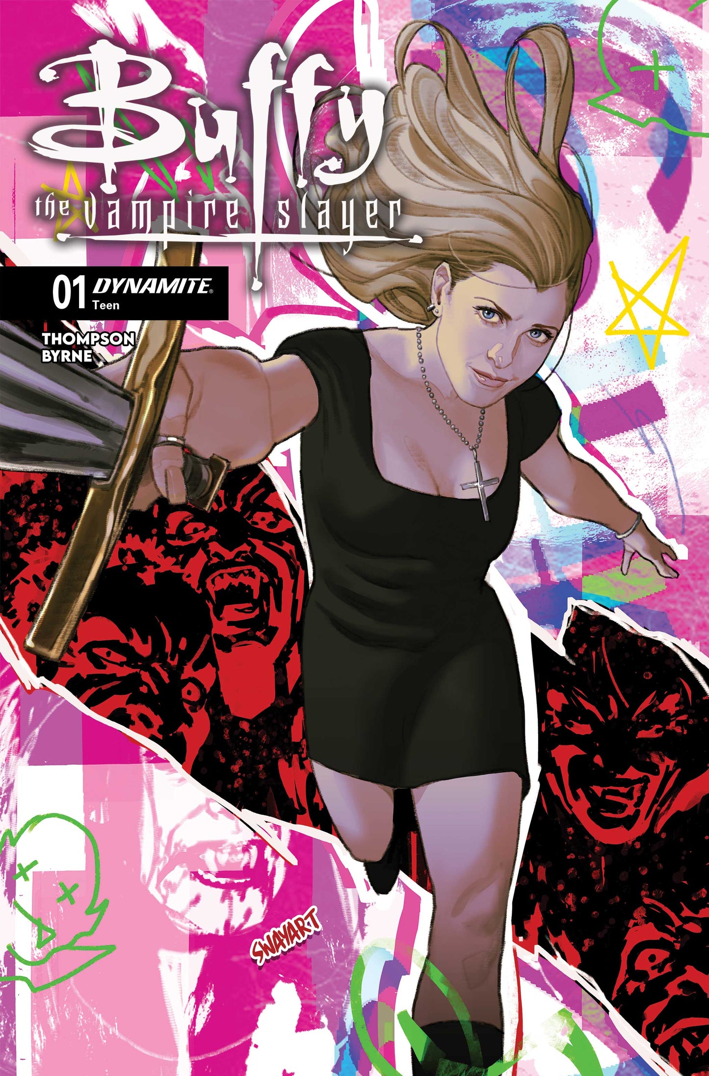 BUFFY THE VAMPIRE SLAYER #1 CVR O INC 1:10 JOSHUA SWAY SWABY FOIL VAR