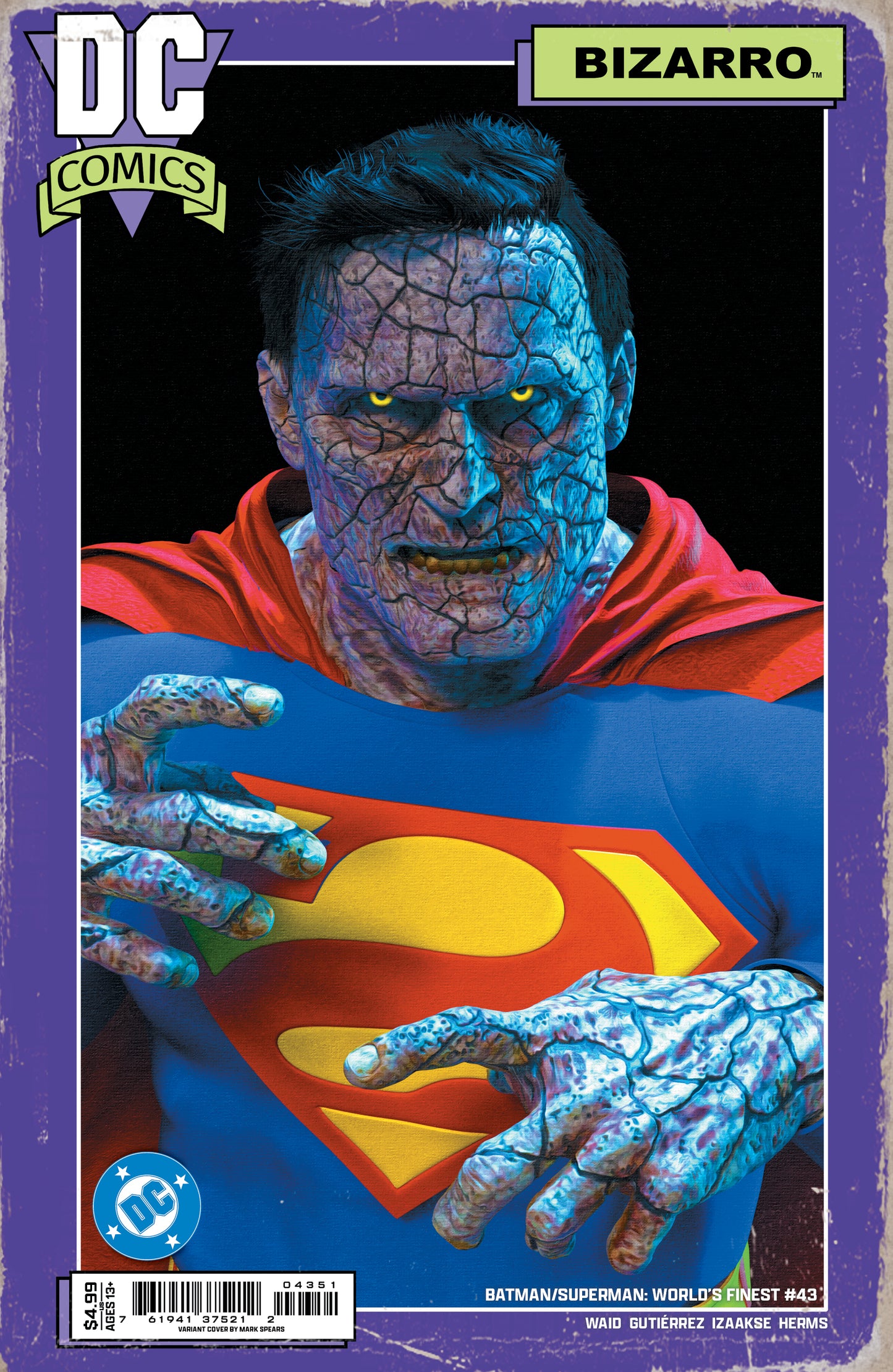 BATMAN SUPERMAN WORLDS FINEST #43 CVR E MARK SPEARS CARD STOCK VARIANT