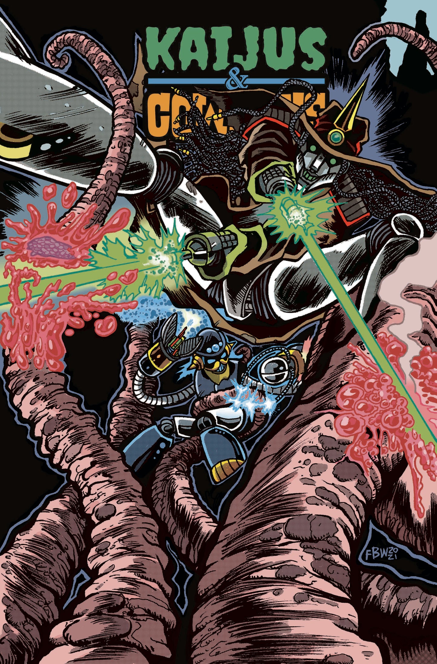 KAIJUS & COWBOYS #2 (OF 12) CVR A FRANKIE B WASHINGTON