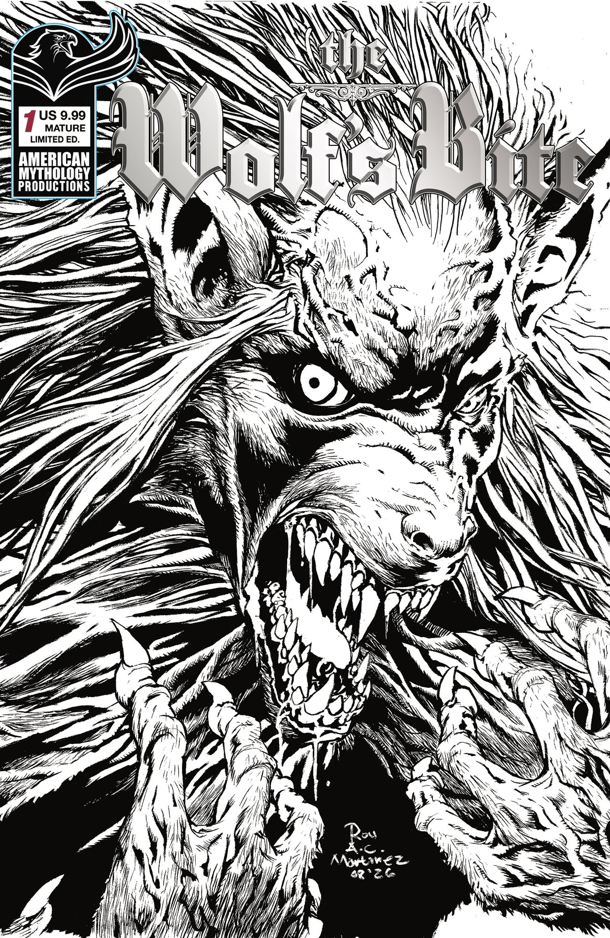 WOLFS BITE #1 (ONE SHOT) CVR C ROY ALLAN MARTINEZ B&W LIMITED EDITION VAR (MR)