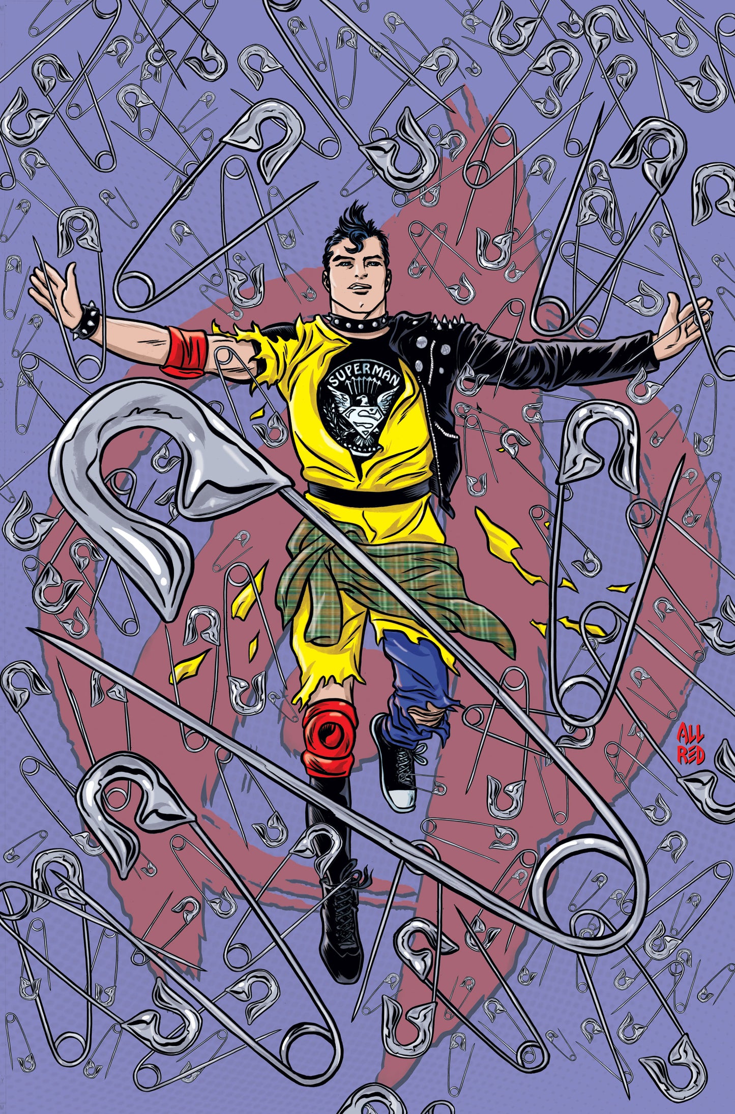 SUPERMAN UNLIMITED #9 CVR F MICHAEL ALLRED PUNK ROCK CARD STOCK VAR