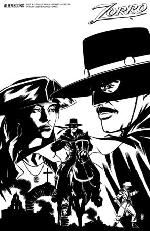 ZORRO #3 VARIANT D (FORNES B&W)