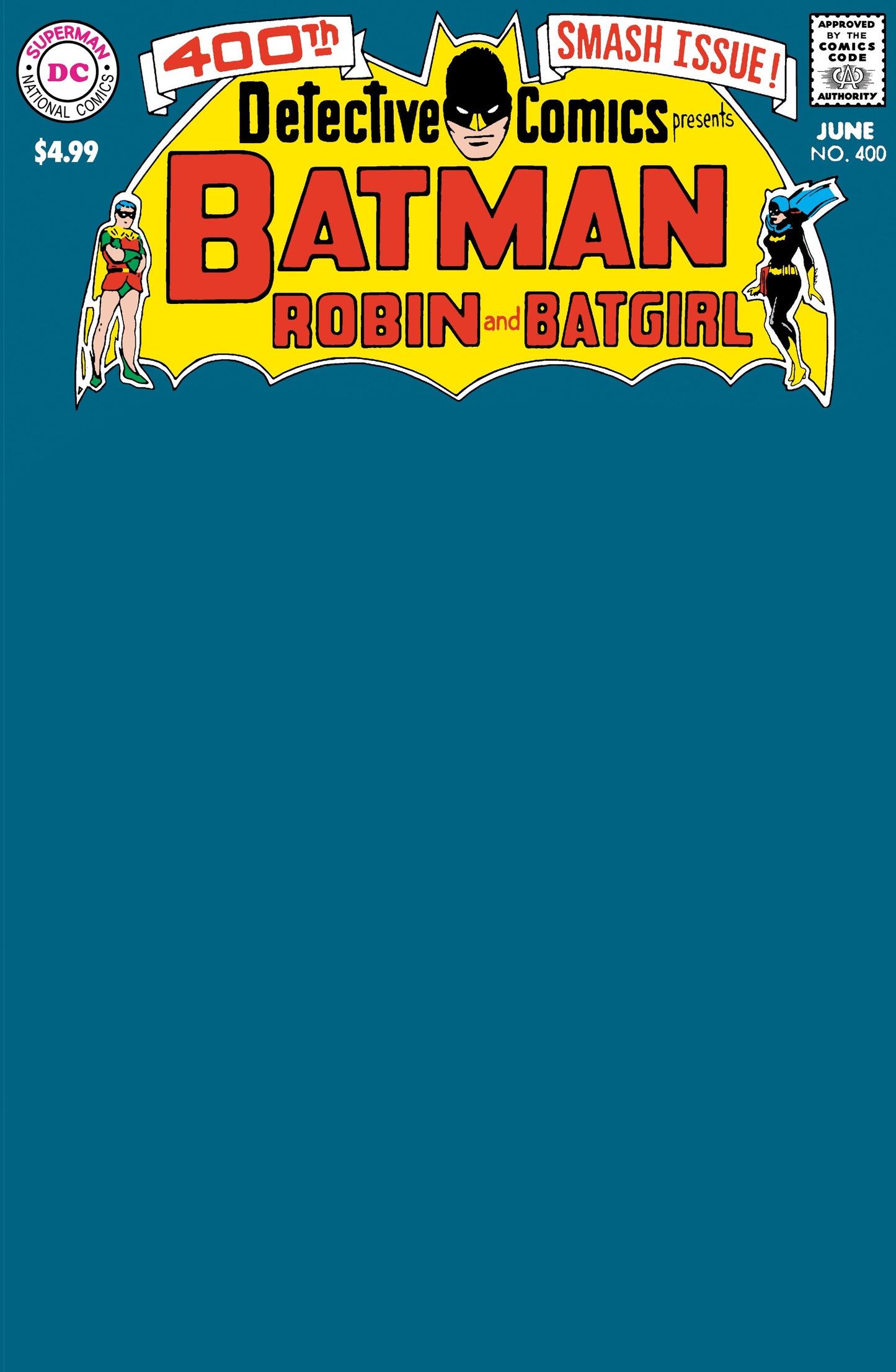 DETECTIVE COMICS #400 FACSIMILE EDITION CVR C BLANK VARIANT