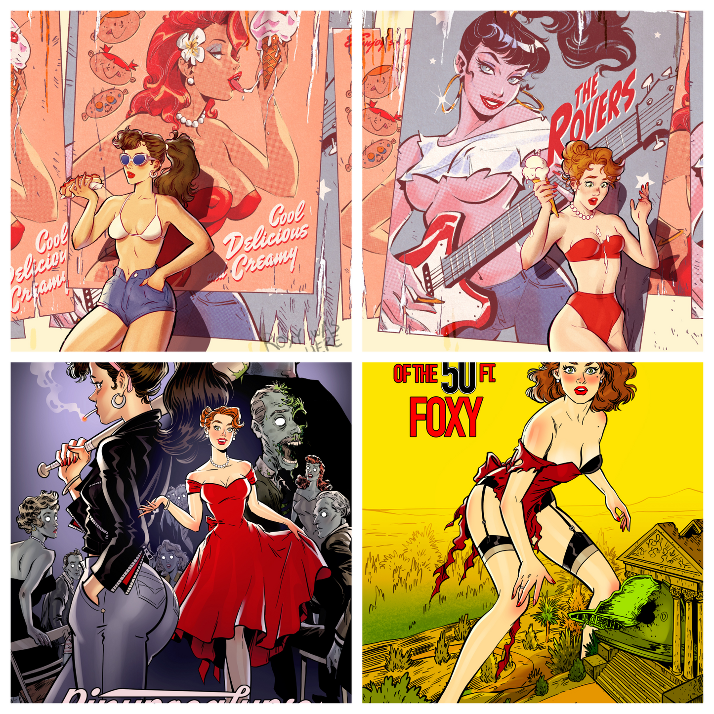 PINUPOCALYPSE #6 (OF 6) BUNDLE (BOTH 1:10 CONNECTING COVERS AND OPEN ORDER BOOKS)