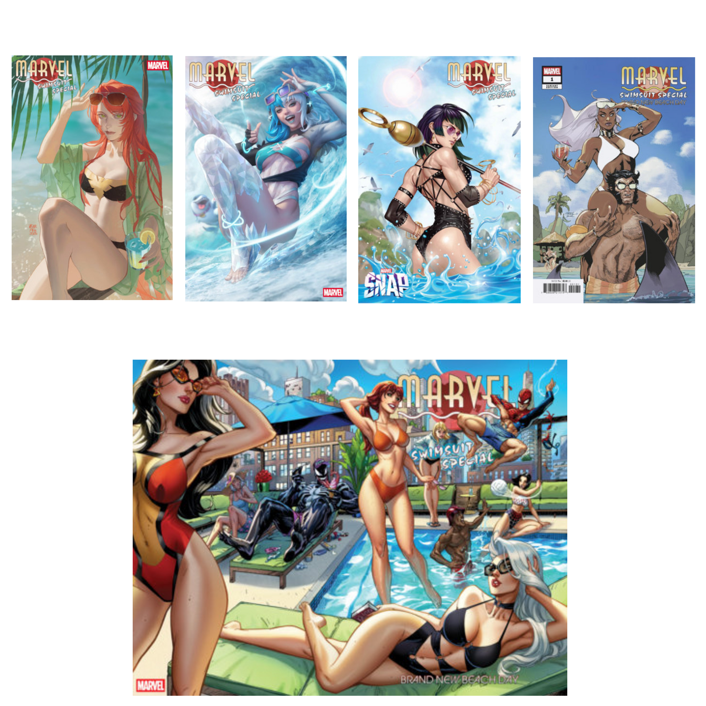 MARVEL SWIMSUIT SPECIAL: BRAND NEW BEACH DAY #1 BUNDLE