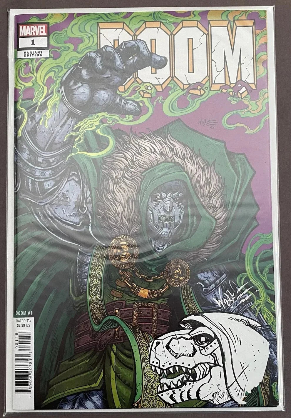 DOOM #1 1:25 MARIA WOLF VARIANT - REMARKED AND SIGNED