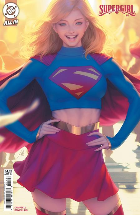 SUPERGIRL #1 CVR B STANLEY ARTGERM LAU CARD STOCK VARIANT