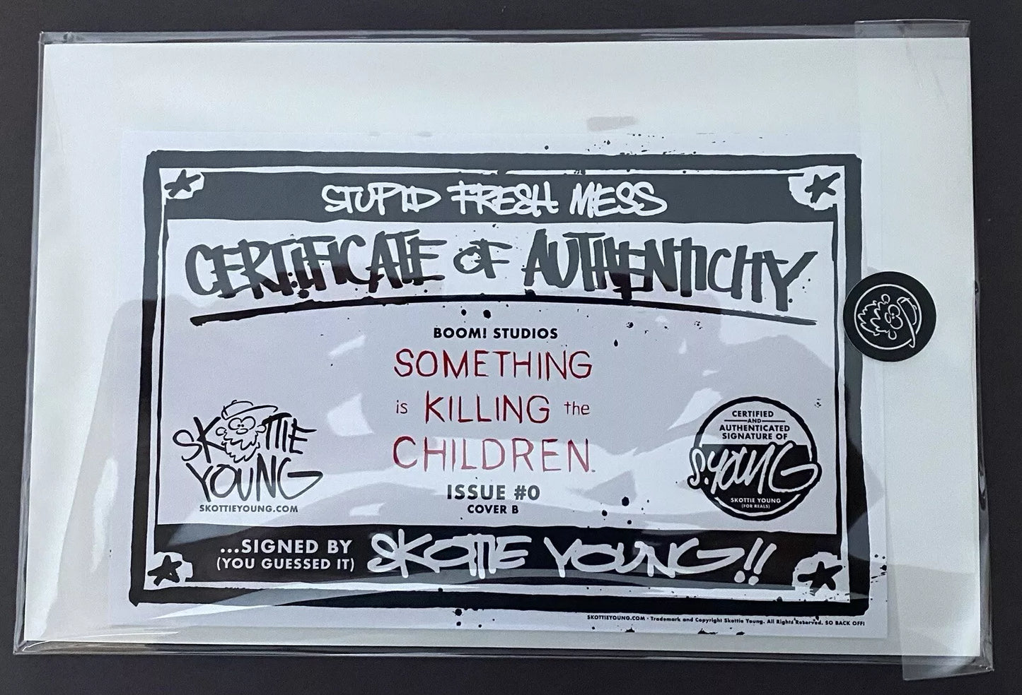 SOMETHING IS KILLING THE CHILDREN #0 SKOTTIE YOUNG EXCLUSIVE SIGNED WITH COA