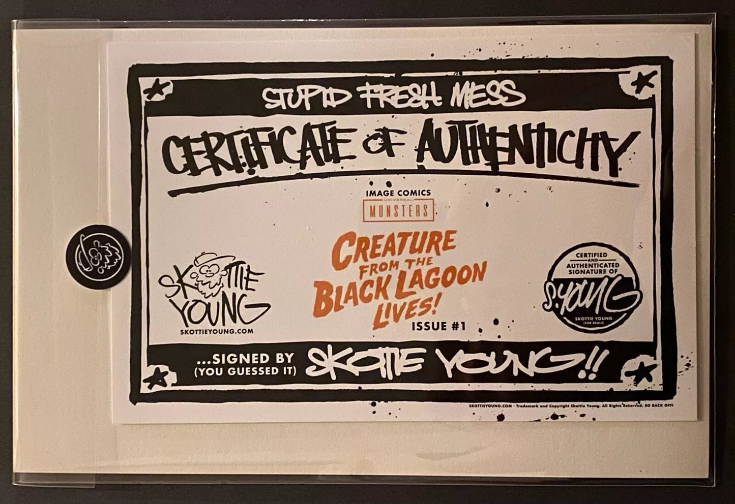 CREATURE FROM THE BLACK LAGOON LIVES #1 SKOTTIE YOUNG EXCLUSIVE SIGNED WITH COA