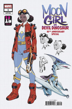 MOON GIRL & DEVIL DINOSAUR 10TH ANNIVERSARY SPECIAL #1 ANAND RAMCHERON DESIGN VARIANT 1:10