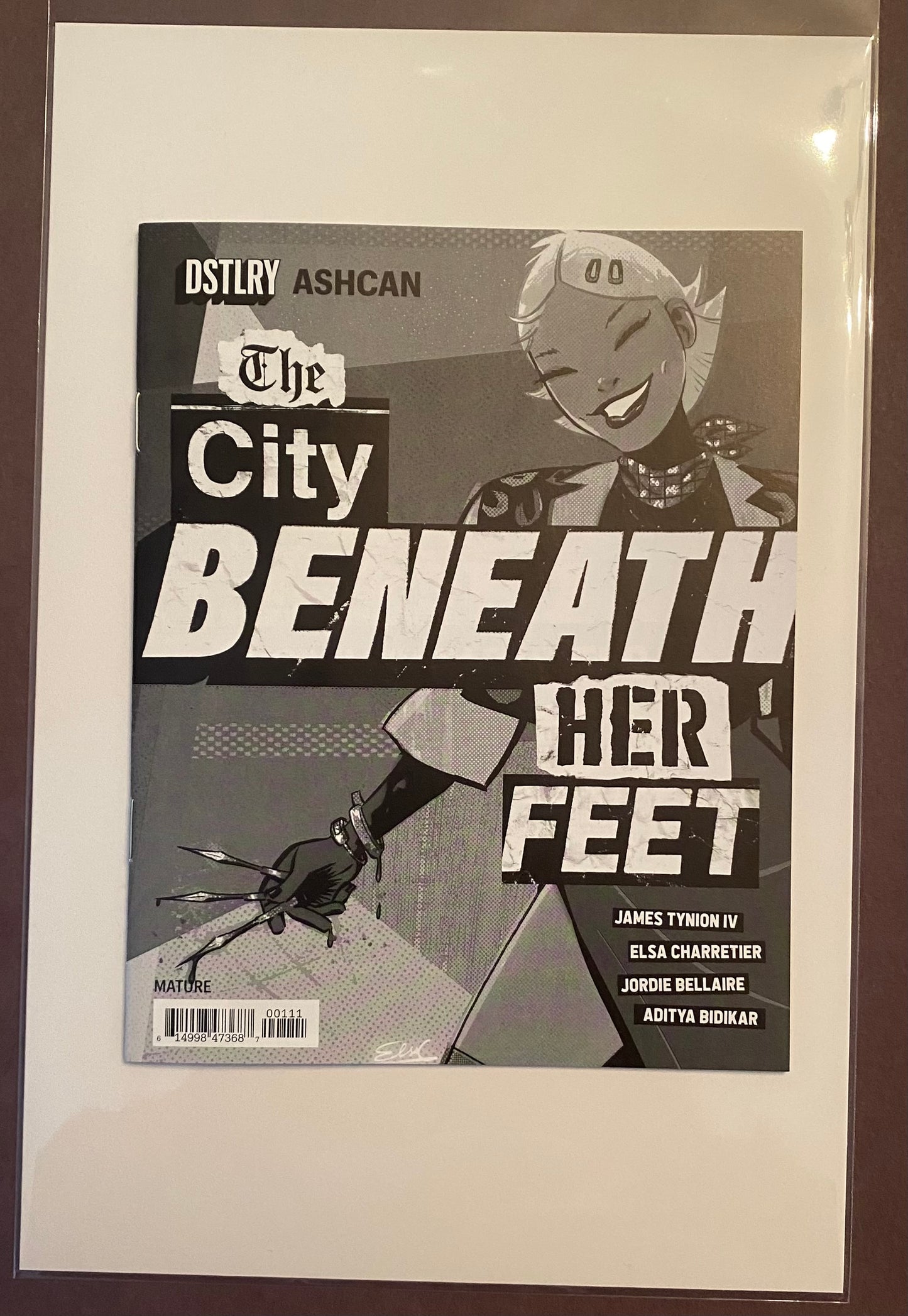 YOU WONT FEEL A THING & CITY BENEATH HER FEET PROMO ASHCAN