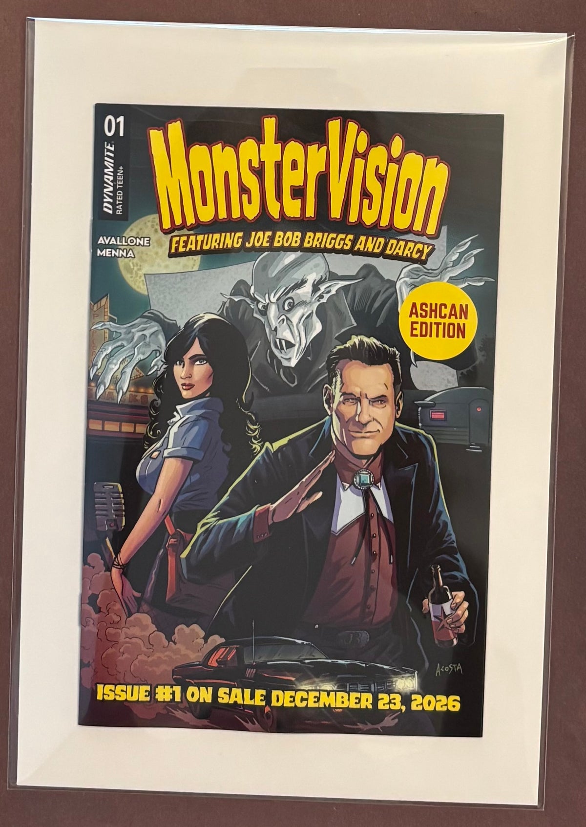 MONSTERVISION FEATURING JOE BOB BRIGGS AND DARCY #1 ASHCAN