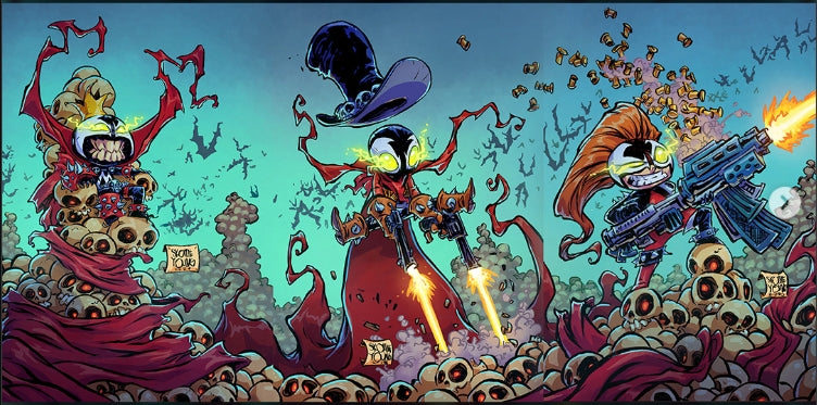 KING SPAWN/GUNSLINGER SPAWN/SPAWN SCORCHED #50 CVR C SKOTTIE YOUNG VAR SET