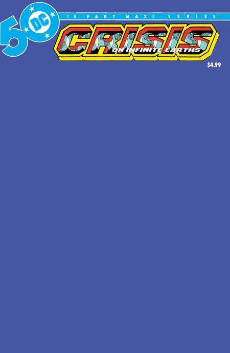 CRISIS ON INFINITE EARTHS #5 FACSIMILE EDITION CVR C BLANK VARIANT