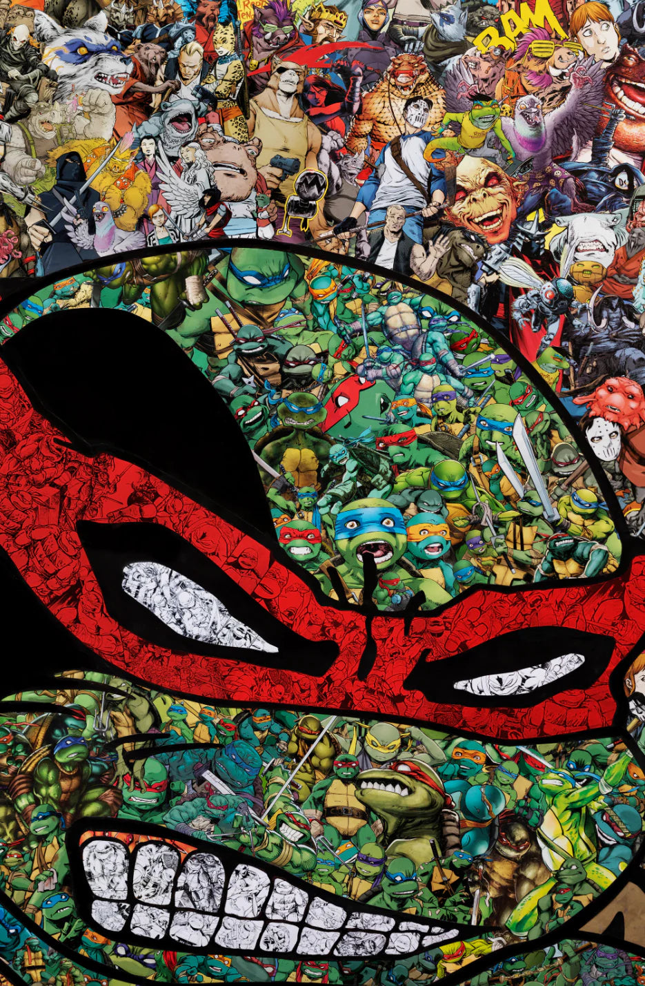 TEENAGE MUTANT NINJA TURTLES #150 COLLECTOR CAVE C2E2 2024 MR. GARCIN COLLAGE FOIL VIRGIN VARIANT