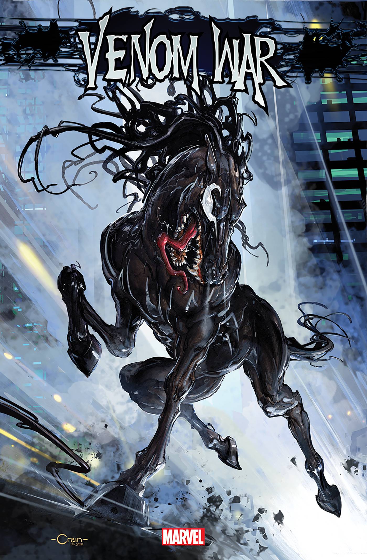 VENOM WAR #1 (OF 5) CLAYTON CRAIN VENOM HORSE VARIANT