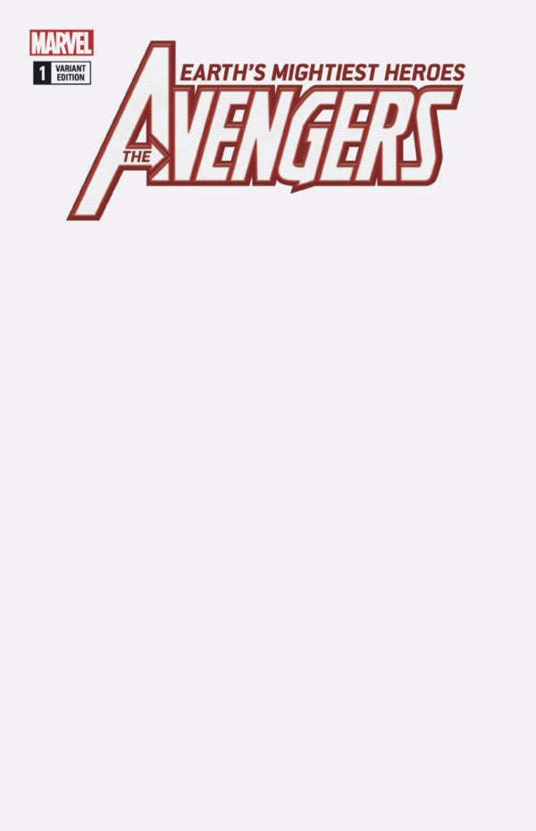 THE AVENGERS #1 BLANK VARIANT