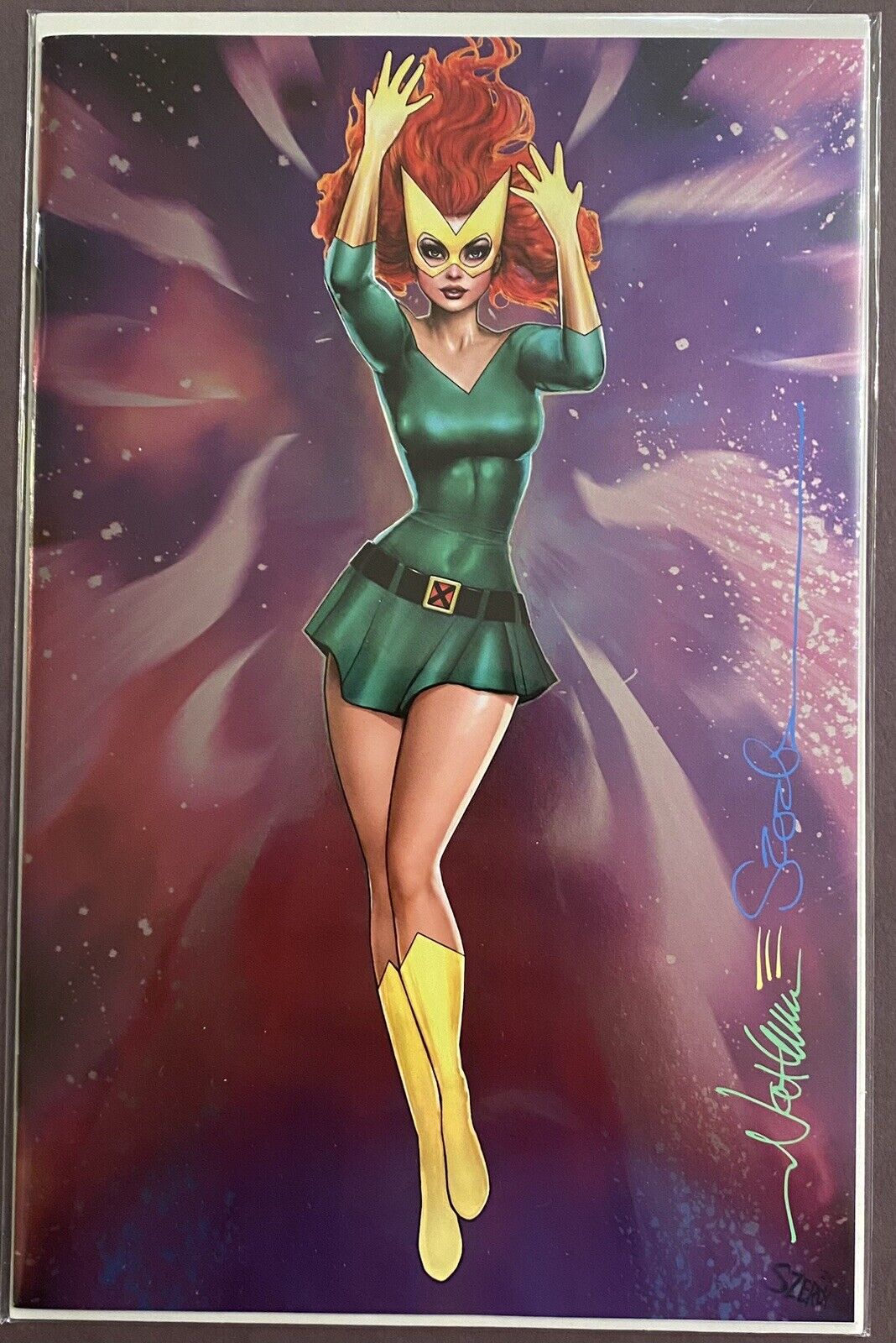 PHOENIX #1 SDCC 2024 SZERDY MARVEL GIRL FOIL VIRGIN - SIGNED BY NATHAN SZERDY