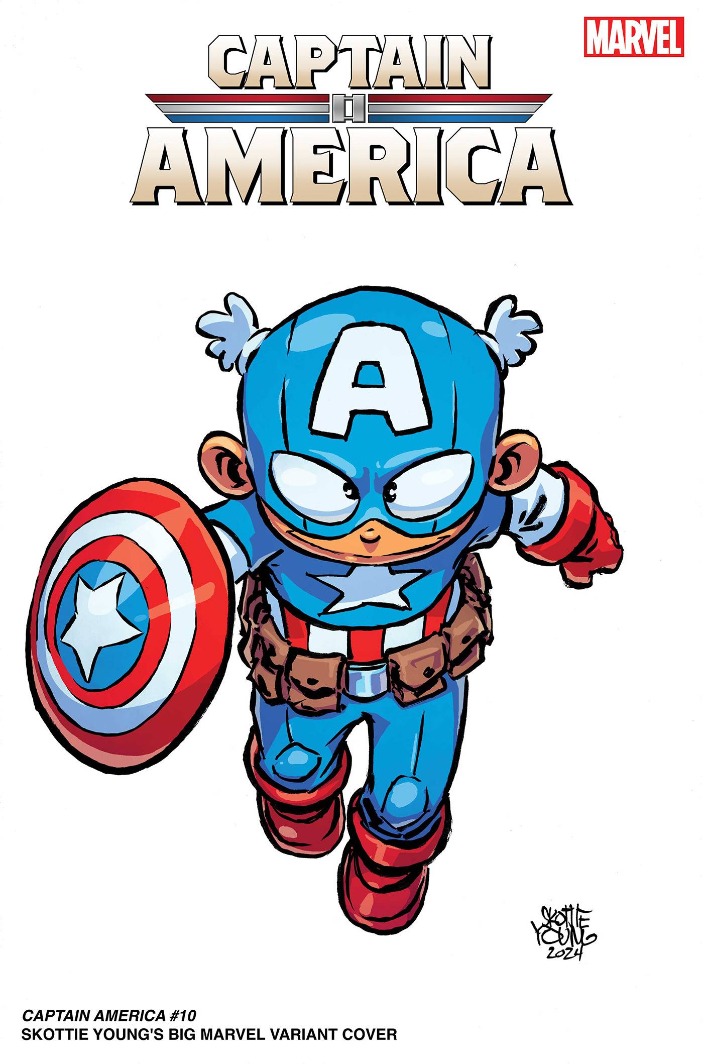 CAPTAIN AMERICA #10 SKOTTIE YOUNG BIG MARVEL VARIANT