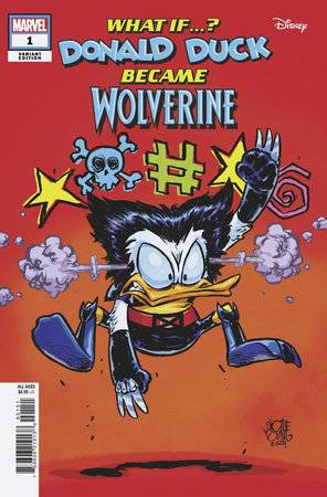 WHAT IF DONALD DUCK BECAME WOLVERINE #1 YOUNG VARIANT