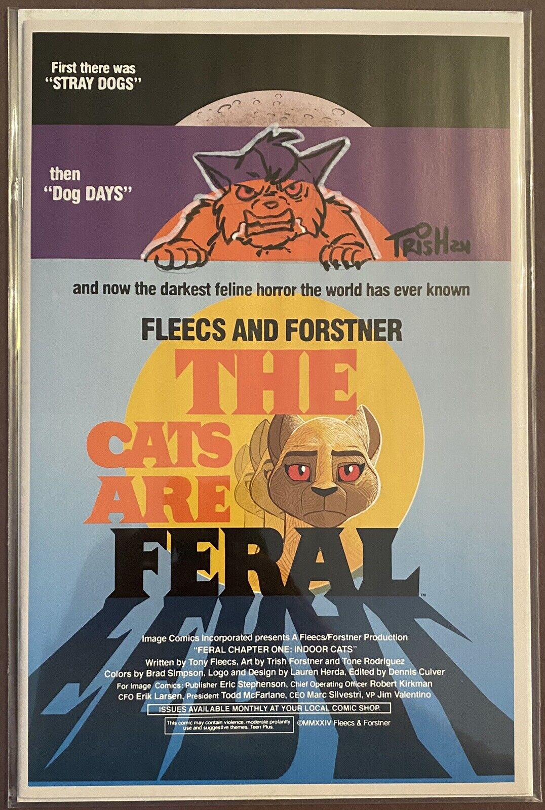 FERAL #1 1:50 FORSTNER & FLEECS VARIANT - REMARKED & SIGNED BY TRISH FORSTNER