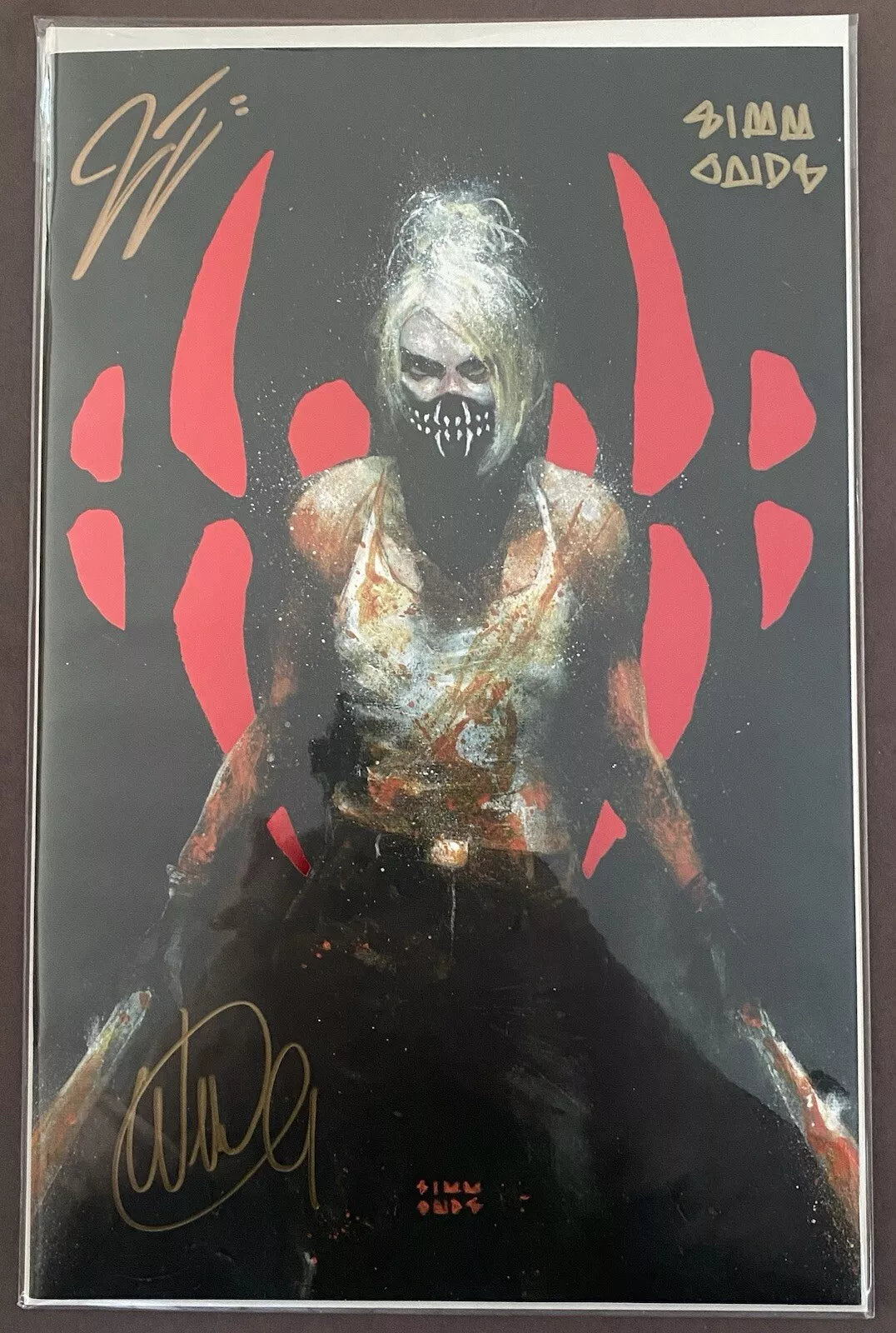 SOMETHING IS KILLING THE CHILDREN #36 MARTIN SIMMONDS SPOT FOIL VIRGIN EXCLUSIVE SIGNED BY TYNION, DELL'EDERA & SIMMONDS