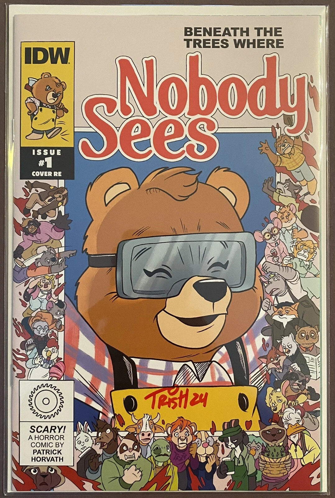BENEATH THE TREES WHERE NOBODY SEES #1 FORSTNER SDCC - SIGNED BY TRISH FORSTNER