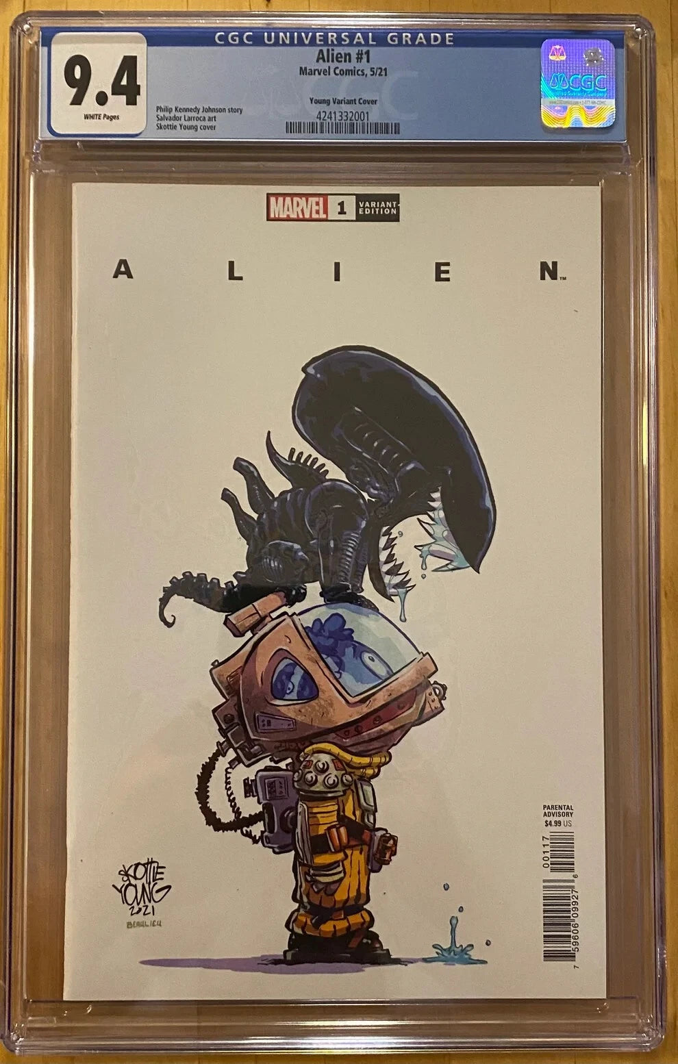 ALIEN #1 YOUNG VARIANT CGC 9.4