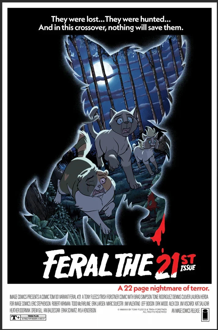 FERAL #21 TONY FLEECS & TRISH FORSTNER C2E2 2026 EXCLUSIVE HOMAGE VARIANT
