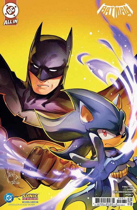 BATMAN #9 CVR F MIRKA ANDOLFO DC X SONIC CARD STOCK VAR
