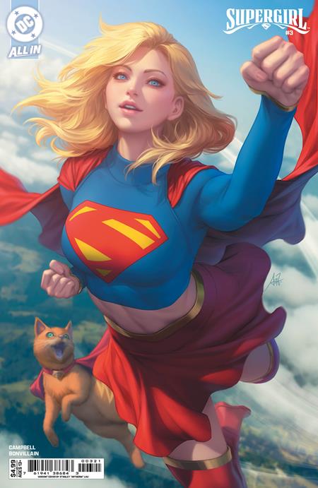 SUPERGIRL #3 CVR B STANLEY ARTGERM LAU CARD STOCK VARIANT