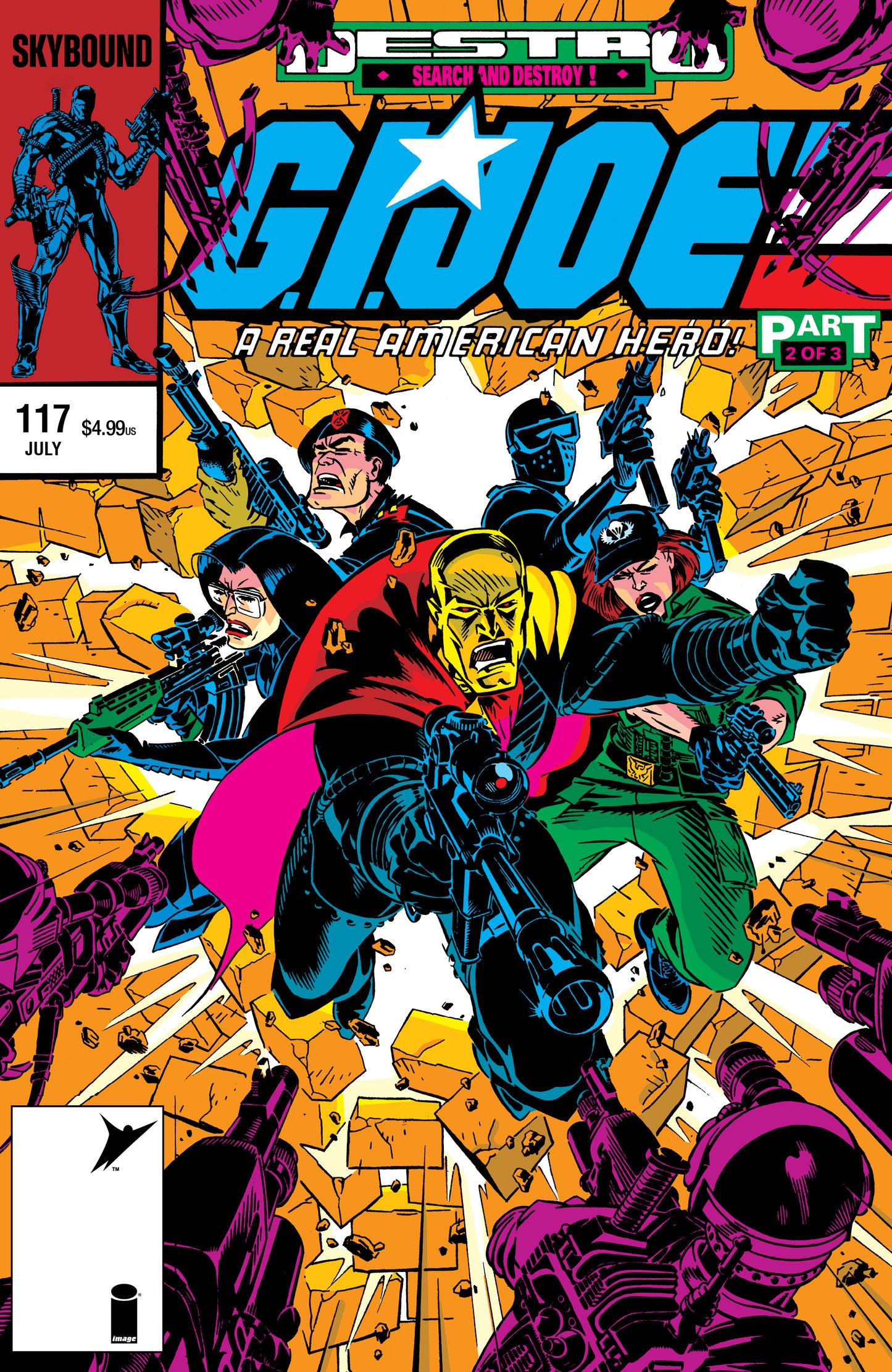 GI JOE A REAL AMERICAN HERO #117 HAMA FILES EDITION CVR C MICHAEL GOLDEN FOIL VAR
