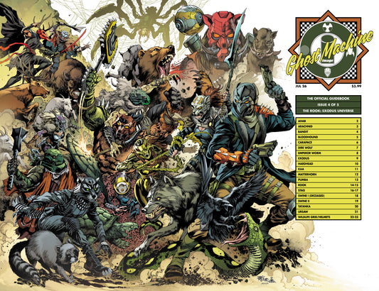GHOST MACHINE THE OFFICIAL GUIDEBOOK #4 (OF 5) CVR C IVAN REIS & DANNY MIKI WRAPAROUND VAR
