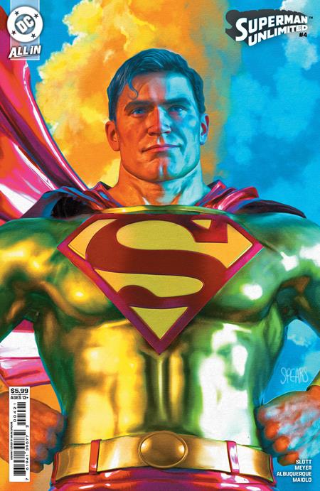 SUPERMAN UNLIMITED #4 CVR B MARK SPEARS CARD STOCK VARIANT