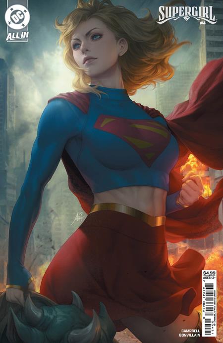 SUPERGIRL #4 CVR B STANLEY ARTGERM LAU CARD STOCK VARIANT