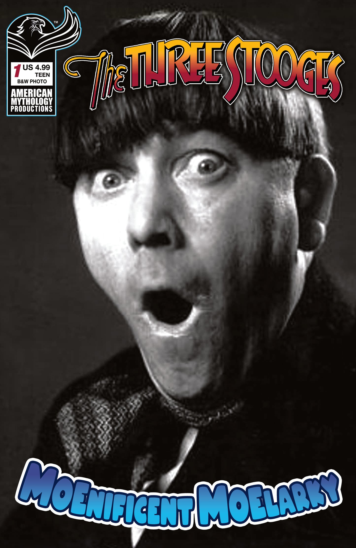 THREE STOOGES MOENIFICENT MOELARKY #1 CVR C B&W PHOTO VAR