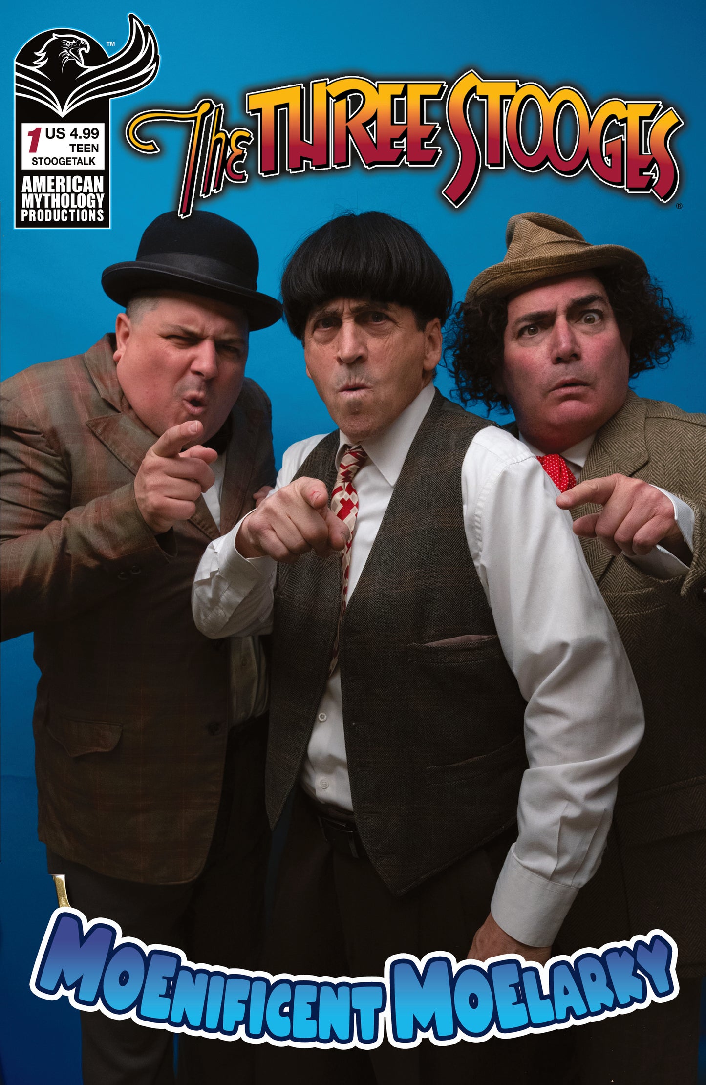 THREE STOOGES MOENIFICENT MOELARKY #1 CVR D STOOGETALK PHOTO VAR