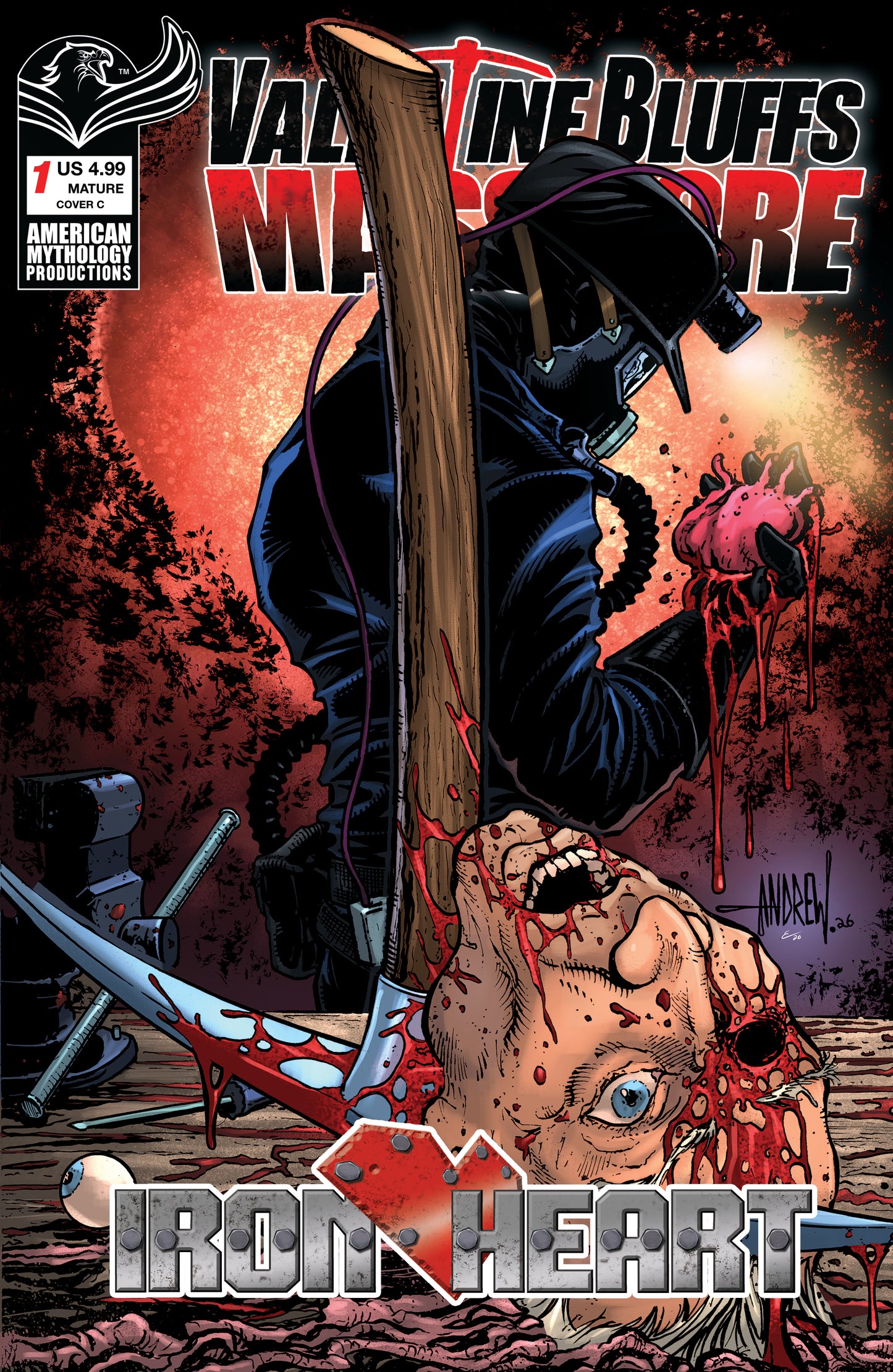 VALENTINE BLUFFS MASSACRE IRON HEART #1 (OF 2) CVR C ANDREW MANGUM VAR (MR)