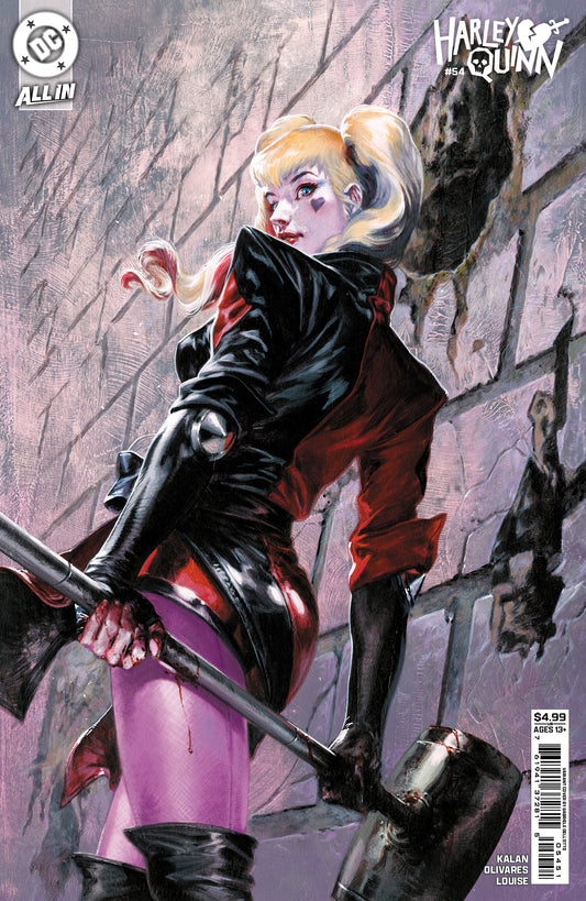 HARLEY QUINN #54 CVR D GABRIELE DELL OTTO GOTHAM CARD STOCK VARIANT