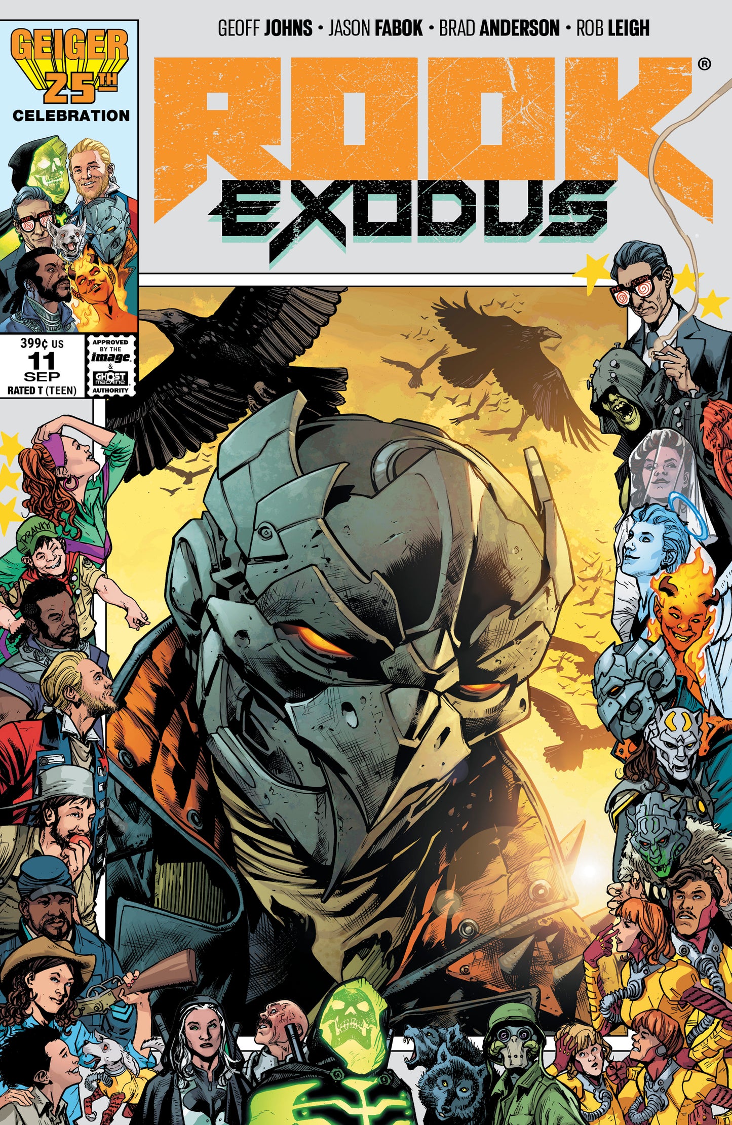 ROOK EXODUS #11 CVR D BRYAN HITCH & BRAD ANDERSON GEIGER #25 ANNIVERSARY VAR