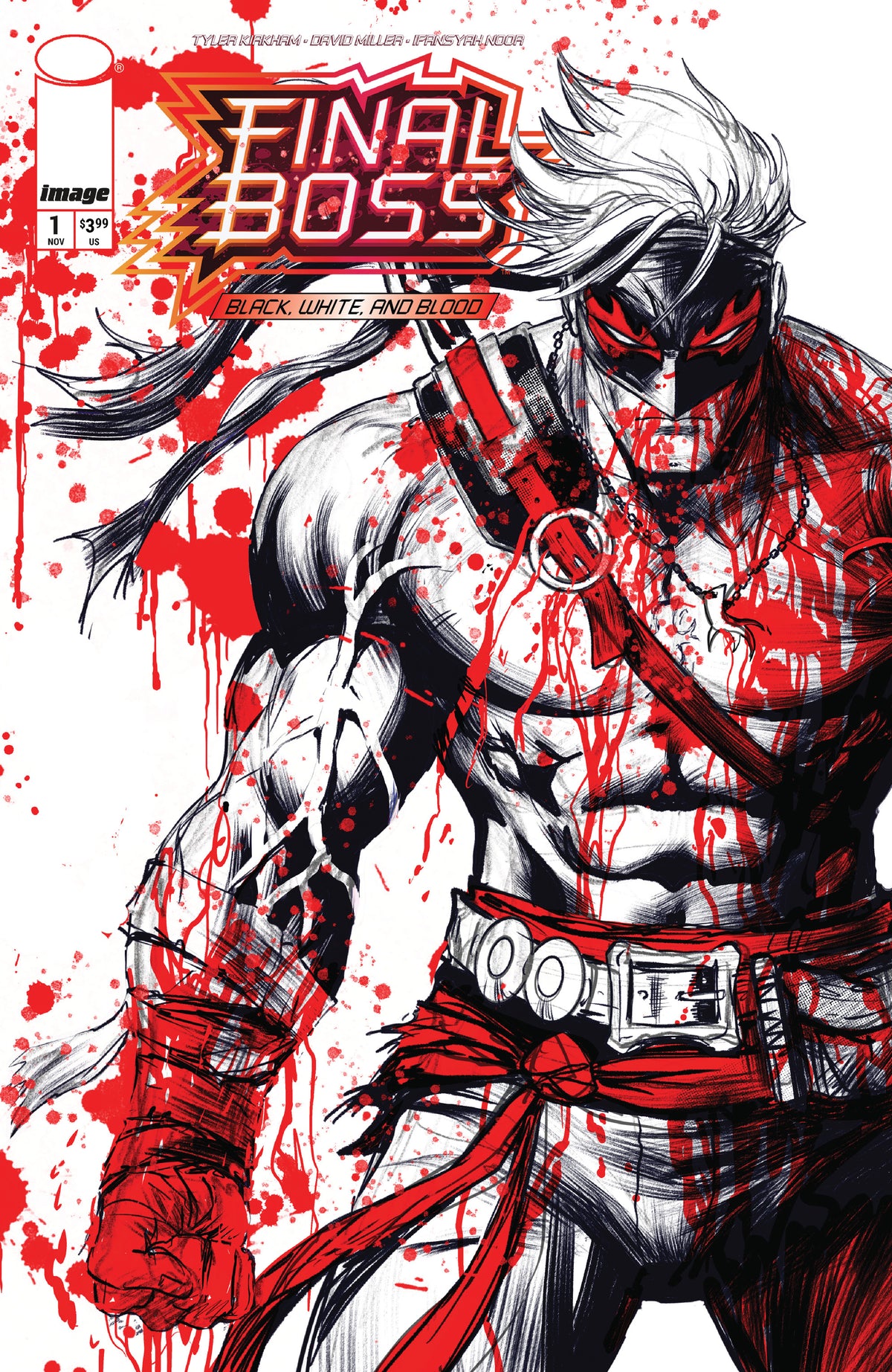 FINAL BOSS #1 BLACK WHITE AND BLOOD REPRINT CVR A TYLER KIRKHAM (MR)