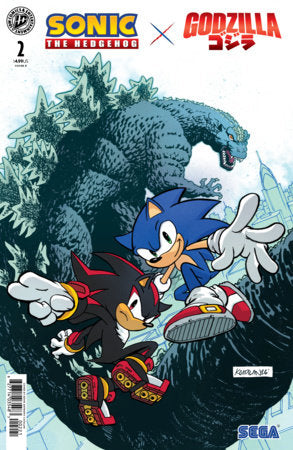SONIC THE HEDGEHOG X GODZILLA #2 VARIANT B (CATALAN)