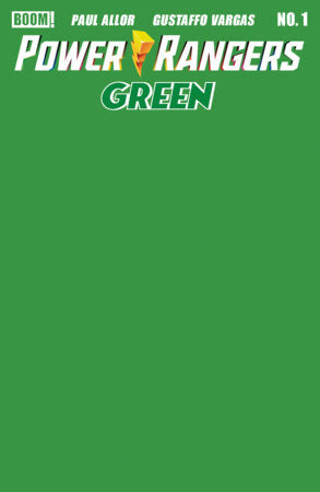 POWER RANGERS GREEN #1 E GREEN BLANK SKETCH VARIANT