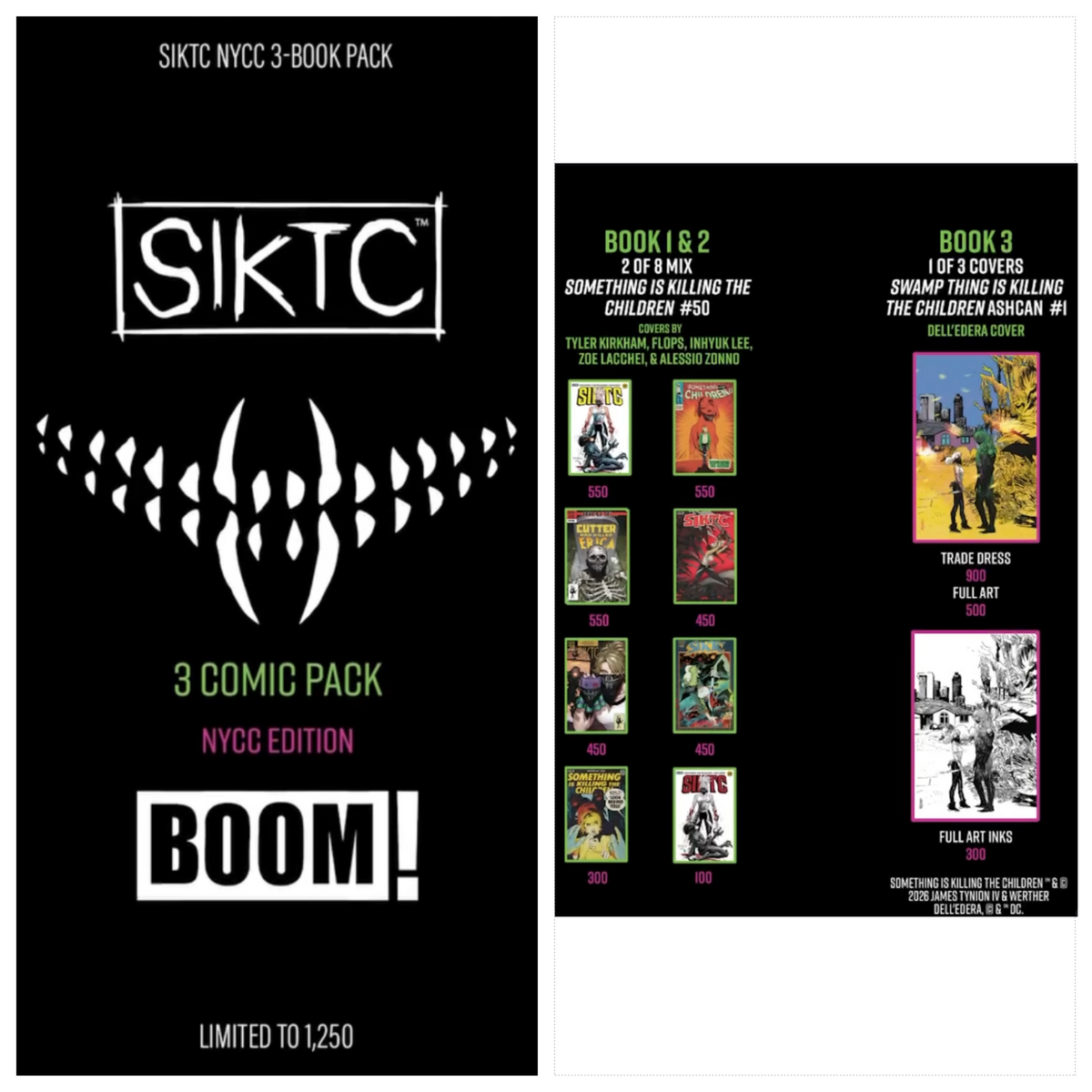 SOMETHING IS KILLING THE CHILDREN 3 COMIC PACK NYCC 2026 EXCLUSIVE