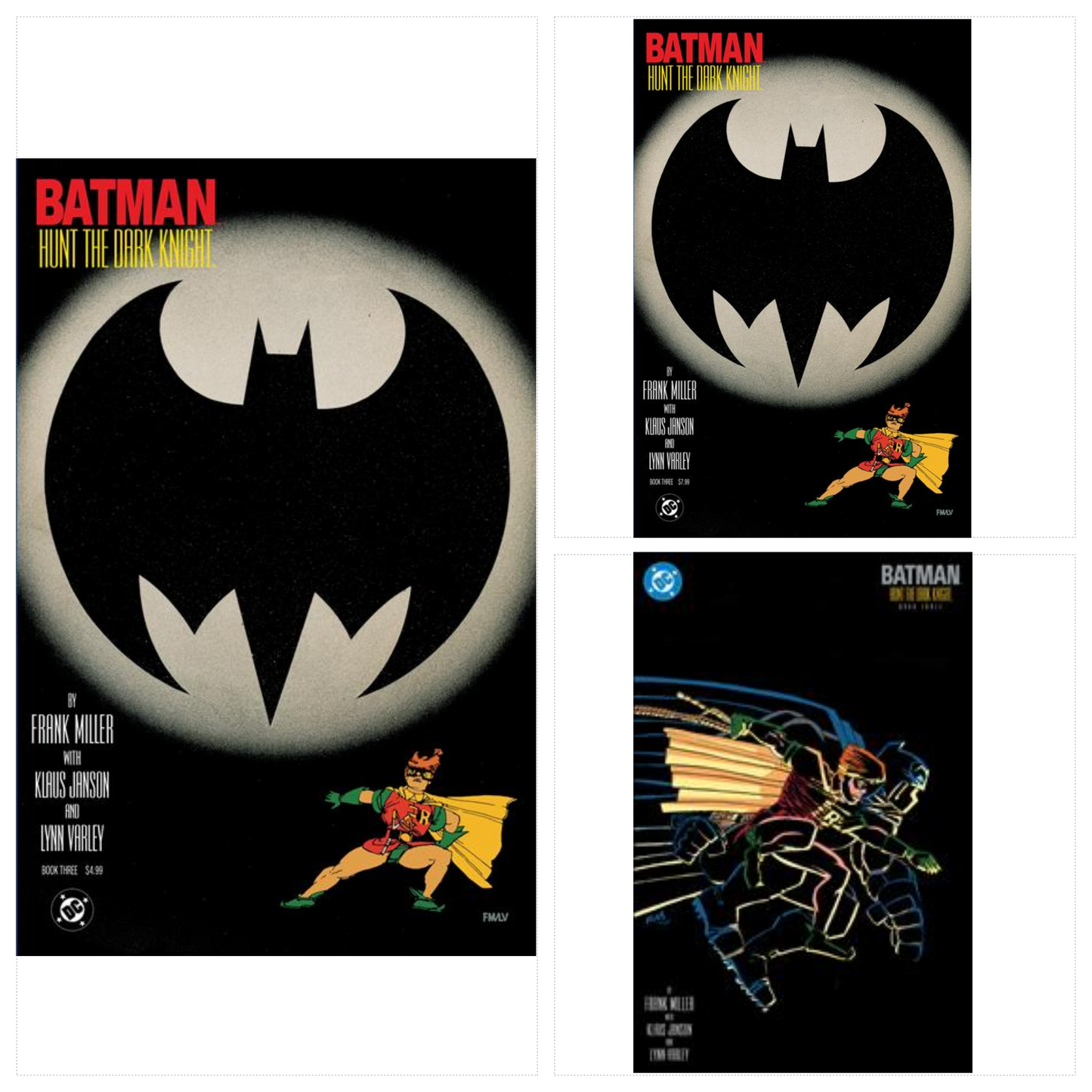 BATMAN THE DARK KNIGHT RETURNS #3 (OF 4) FACSIMILE EDITION BUNDLE (COVER A/B/D)