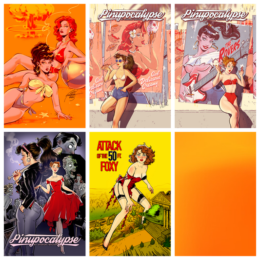 PINUPOCALYPSE #6 (OF 6) BUNDLE (1:25 / BOTH 1:10 CONNECTING COVERS AND OPEN ORDER BOOKS)